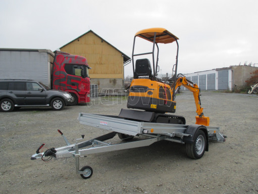 Sklopný přívěs za osobní auto PZ 1,3T 3,00x1,65 skl č.93