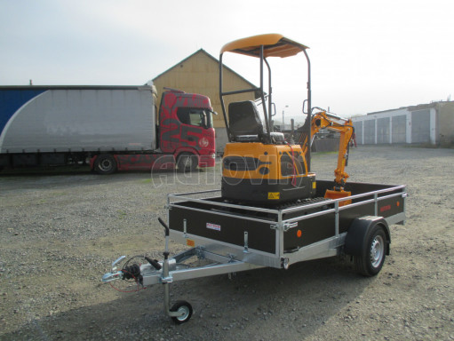 Brzděný sklopný valník ZV 31 1,3T B1 skl 3,01x1,55/0,30 POČ