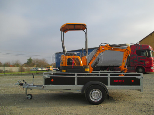 Brzděný sklopný valník ZV 31 1,3T B1 skl 3,01x1,55/0,30 POČ