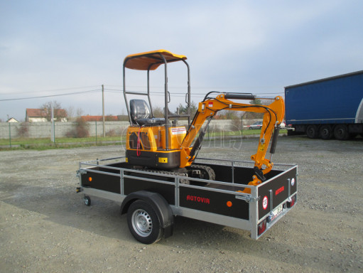 Brzděný sklopný valník ZV 31 1,3T B1 skl 3,01x1,55/0,30 POČ