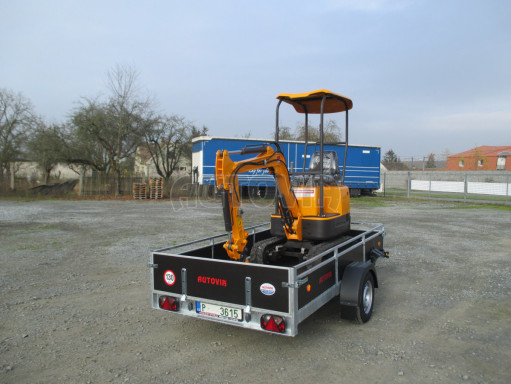 Brzděný sklopný valník ZV 31 1,3T B1 skl 3,01x1,55/0,30 POČ