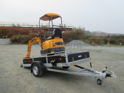 Brzděný sklopný valník ZV 31 1,3T B1 skl 3,01x1,55/0,30 POČ