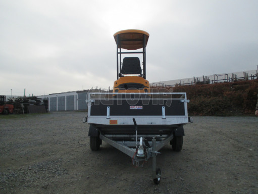 Brzděný sklopný valník ZV 31 1,3T B1 skl 3,01x1,55/0,30 POČ