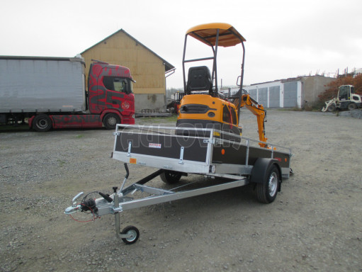 Brzděný sklopný valník ZV 31 1,3T B1 skl 3,01x1,55/0,30 POČ