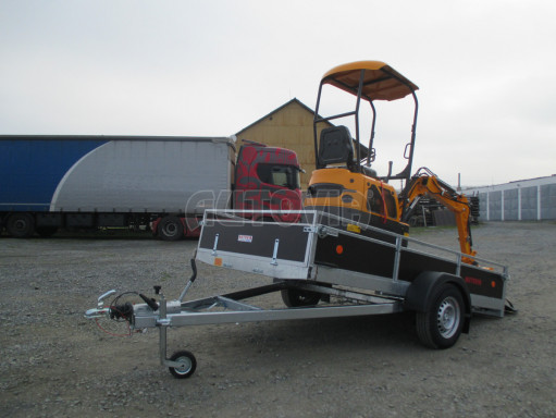 Brzděný sklopný valník ZV 31 1,3T B1 skl 3,01x1,55/0,30 POČ