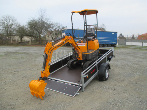 Brzděný sklopný valník ZV 31 1,3T B1 skl 3,01x1,55/0,30 POČ