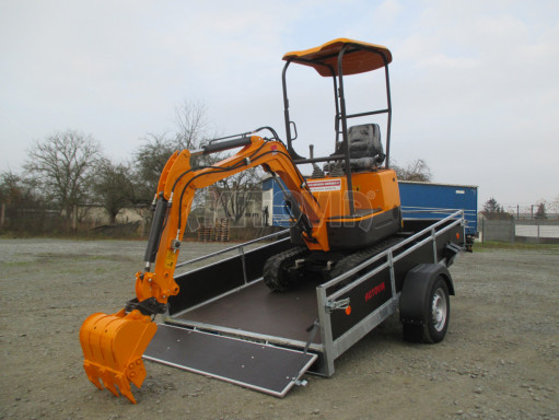 Brzděný sklopný valník ZV 31 1,3T B1 skl 3,01x1,55/0,30 POČ