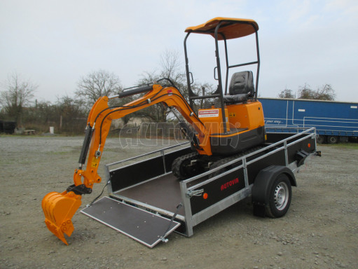 Brzděný sklopný valník ZV 31 1,3T B1 skl 3,01x1,55/0,30 POČ