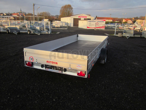 Nebrzděný univerzální jednoosý valník BGS 750kg N1 4,50x1,84/0,35 zesílená náprava