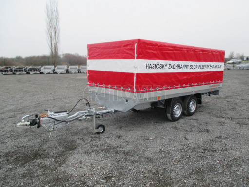 Dvouosý brzděný přívěs DN 2,7T B2 3,82x1,70/1,10