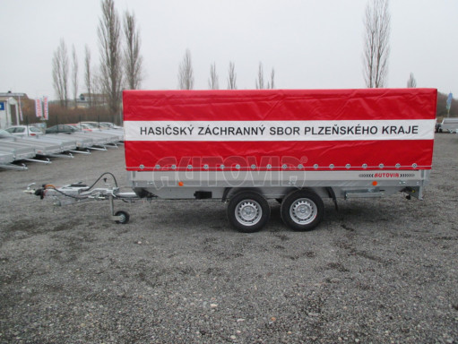 Dvouosý brzděný přívěs DN 2,7T B2 3,82x1,70/1,10