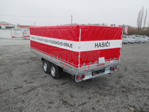 Dvouosý brzděný přívěs DN 2,7T B2 3,82x1,70/1,10