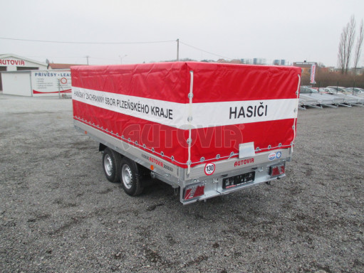 Dvouosý brzděný přívěs DN 2,7T B2 3,82x1,70/1,10