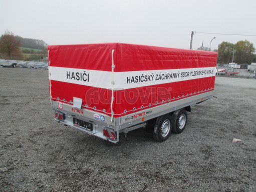 Dvouosý brzděný přívěs DN 2,7T B2 3,82x1,70/1,10