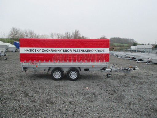 Dvouosý brzděný přívěs DN 2,7T B2 3,82x1,70/1,10