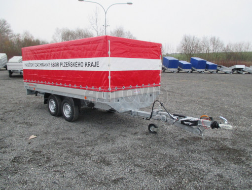 Dvouosý brzděný přívěs DN 2,7T B2 3,82x1,70/1,10