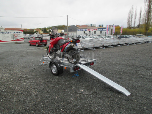 Přívěsný vozík pro přepravu motocyklů MOTO 750kg 2,06x1,09