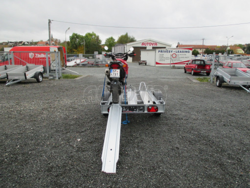 Přívěsný vozík pro přepravu motocyklů MOTO 750kg 2,06x1,09