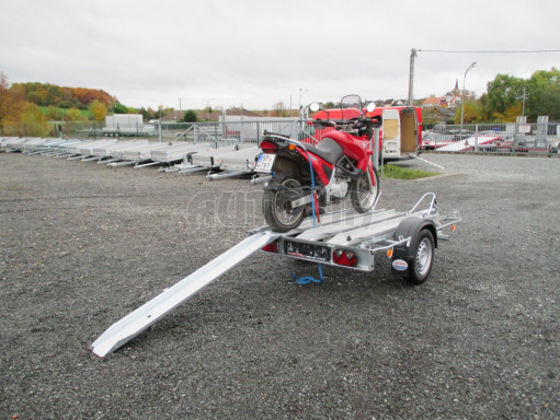 Přívěsný vozík pro přepravu motocyklů MOTO 750kg 2,06x1,09