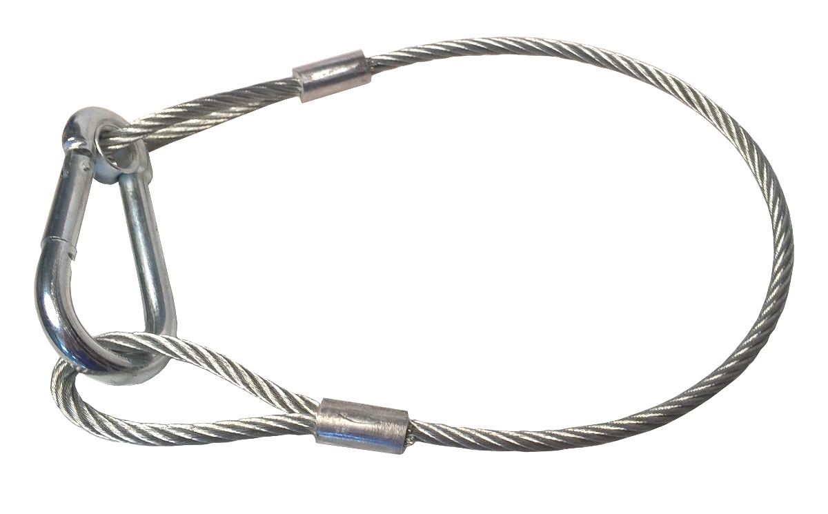 Lanko bezpečnostní záchytné s karabinou KNOTT 750 kg č.1