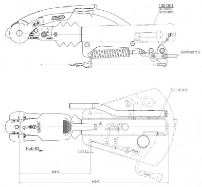 Nájezdová brzda AL-KO 150V (pro 1637/2051) s AKS3004 č.2