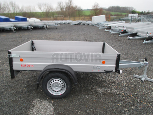 Sklopný nebrzděný přívěs ZV 7 ALU skl 2,06x1,27/0,35