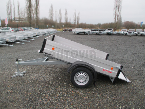 Sklopný nebrzděný přívěs ZV 7 ALU skl 2,06x1,27/0,35