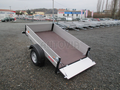 Sklopný nebrzděný přívěs ZV 7 ALU skl 2,06x1,27/0,35