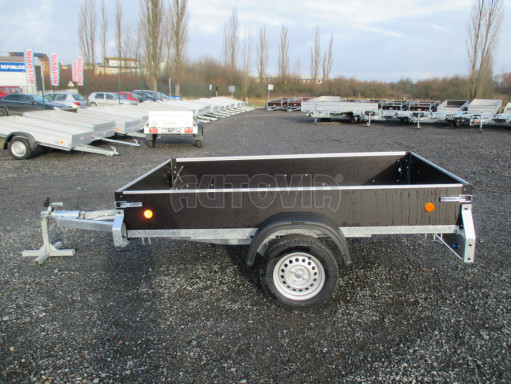 Skladový nebrzděný PROFI nákladní přívěs ZV 27 750kg N1 2,50x1,48/0,35M POČ zesílená náprava