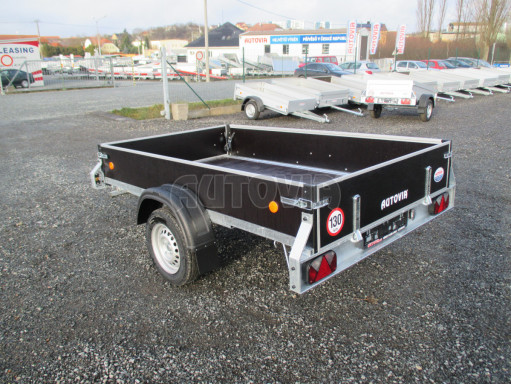 Skladový nebrzděný PROFI nákladní přívěs ZV 27 750kg N1 2,50x1,48/0,35M POČ zesílená náprava