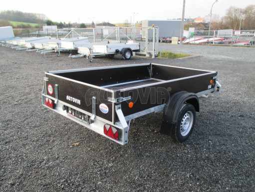 Skladový nebrzděný PROFI nákladní přívěs ZV 27 750kg N1 2,50x1,48/0,35M POČ zesílená náprava