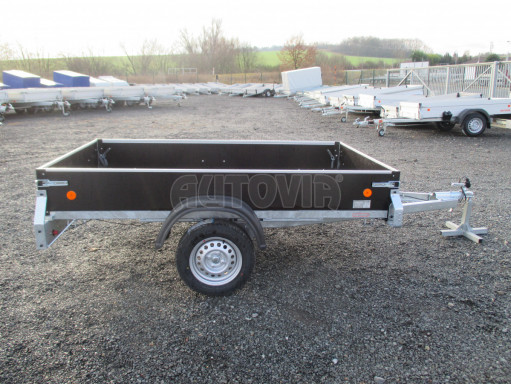 Skladový nebrzděný PROFI nákladní přívěs ZV 27 750kg N1 2,50x1,48/0,35M POČ zesílená náprava