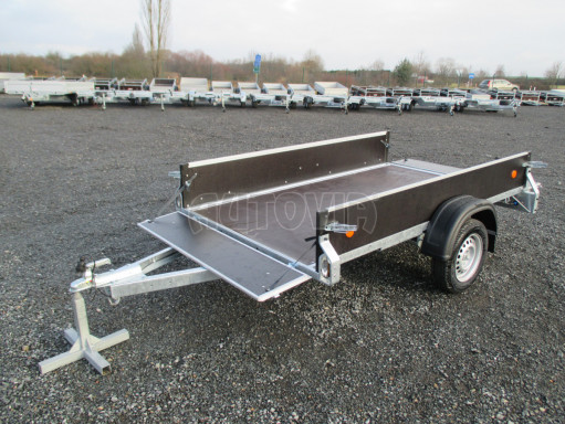 Skladový nebrzděný PROFI nákladní přívěs ZV 27 750kg N1 2,50x1,48/0,35M POČ zesílená náprava