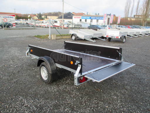 Skladový nebrzděný PROFI nákladní přívěs ZV 27 750kg N1 2,50x1,48/0,35M POČ zesílená náprava