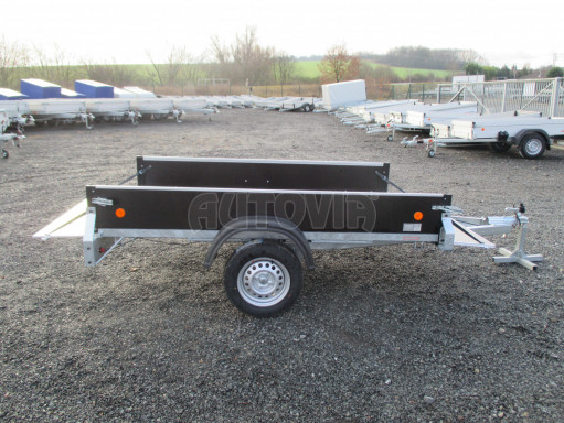 Skladový nebrzděný PROFI nákladní přívěs ZV 27 750kg N1 2,50x1,48/0,35M POČ zesílená náprava