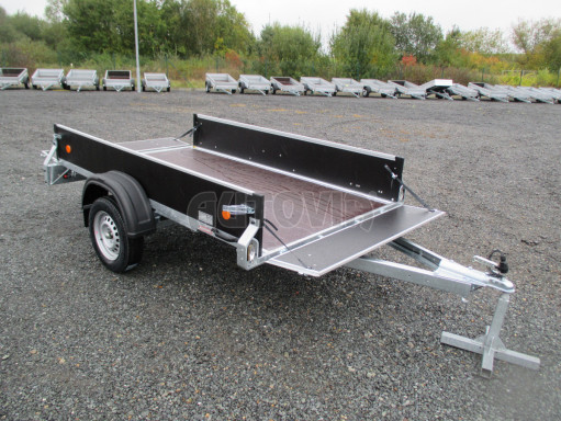 Přívěsný vozík sklopný ZV 27 750kg N1 skl 2,50x1,48/0,35 M zesílená náprava POČ