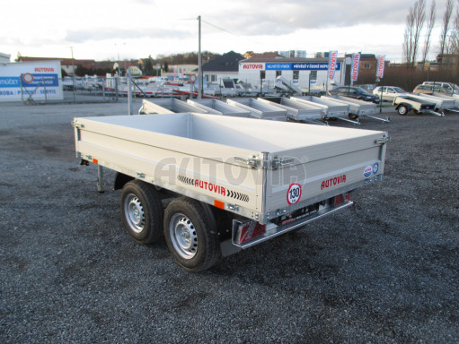 Sklápěcí přívěs DLT 2,7T 2,57x1,48/0,35 ruč ZN