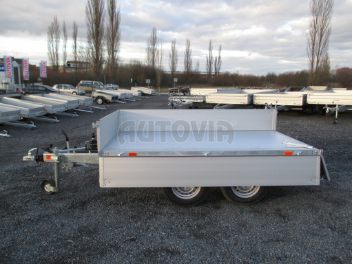 Sklápěcí přívěs DLT 2,7T 2,57x1,48/0,35 ruč ZN