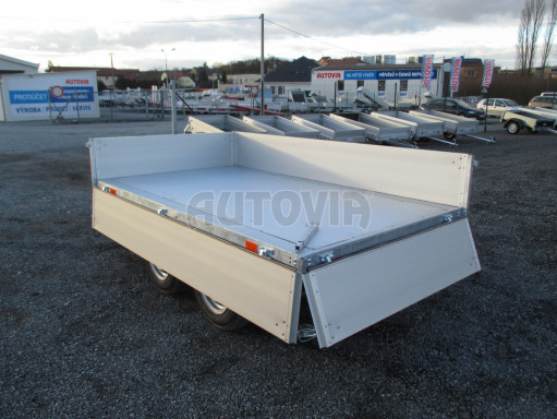 Sklápěcí přívěs DLT 2,7T 2,57x1,48/0,35 ruč ZN