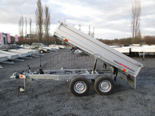 Sklápěcí přívěs DLT 2,7T 2,57x1,48/0,35 ruč ZN