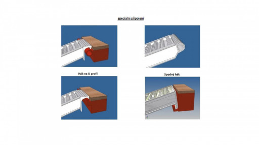 Nájezd hliníkový 2400 mm (31800kg na pár) spodní hák č.3