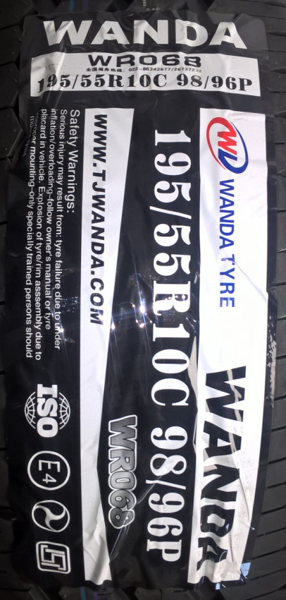 Pneu 195/55 R10 C 98P (750 kg) WANDA M+S č.2