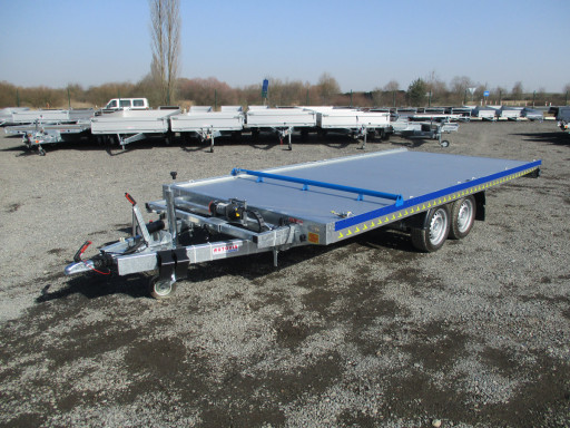 Hliníkový přepravník vozidel AD 2,7T 4,43x2,09 Blue