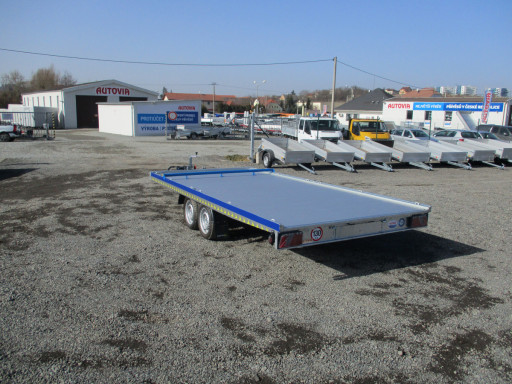 Hliníkový přepravník vozidel AD 2,7T 4,43x2,09 Blue