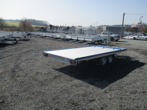 Hliníkový přepravník vozidel AD 2,7T 4,43x2,09 Blue