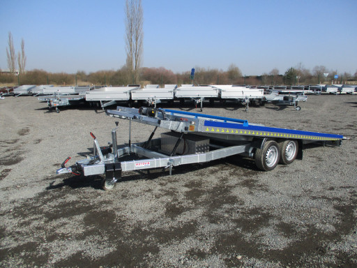 Hliníkový přepravník vozidel AD 2,7T 4,43x2,09 Blue