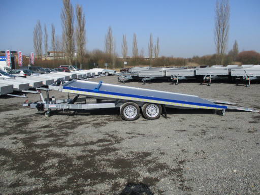 Hliníkový přepravník vozidel AD 2,7T 4,43x2,09 Blue