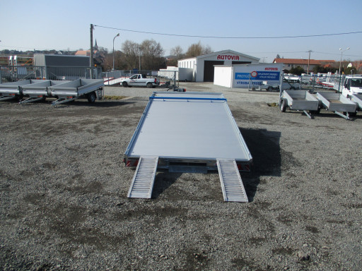 Hliníkový přepravník vozidel AD 2,7T 4,43x2,09 Blue