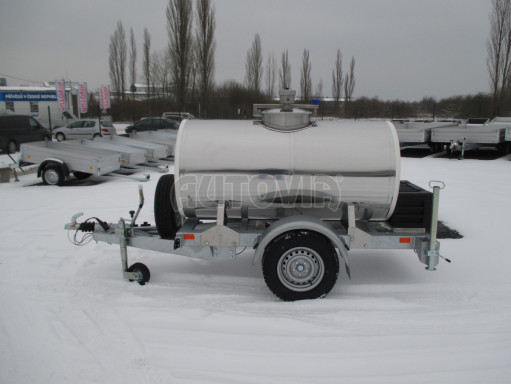 Přívěsný vozík -ZV26B1 1,6T/1m3  izolovaná cisterna na pitnou vodu