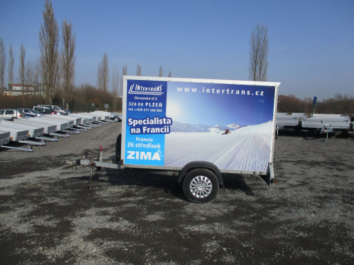 Bazarový skříňový přívěs ZV 26 1,3T B1 2,50x1,26/1,50* č.5